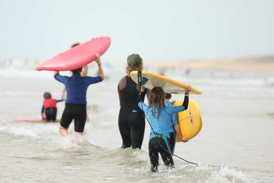 Surfkurs Familie St. Girons