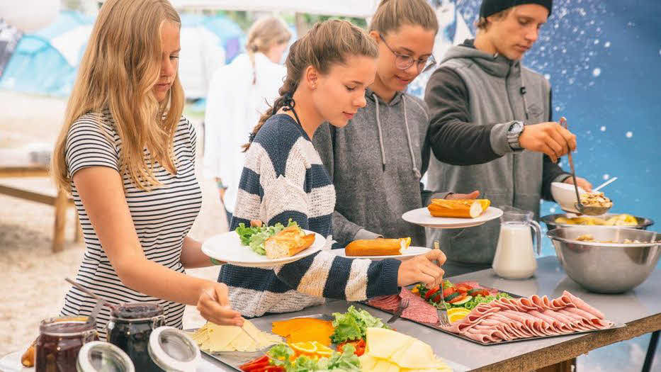 Verpflegung im Jugendcamp