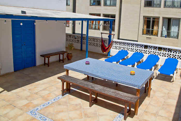 Dachterrasse Surfcamp