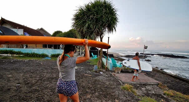 Surfen lernen Canggu