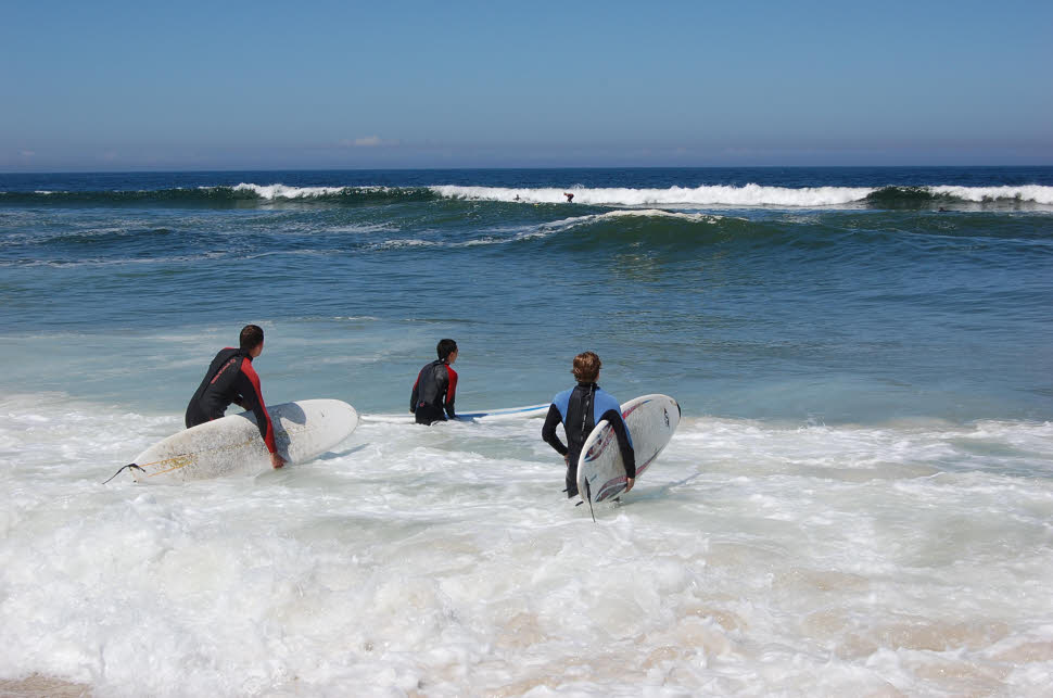 Richtig rauspaddeln Surfspot