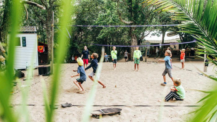 Beachvolleyball im Familiencamp