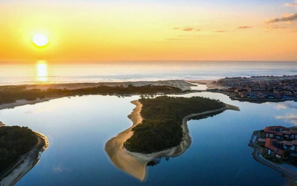 Lagune von Vieux Boucau 