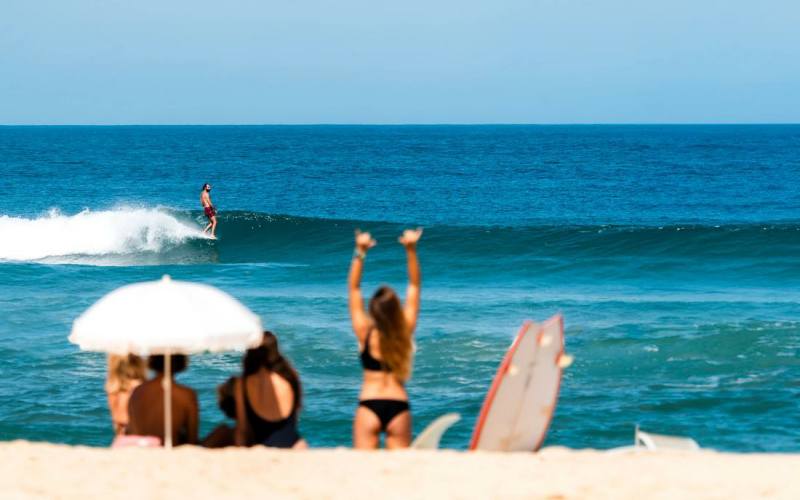 Moliets Surfen Wellen in Frankreich