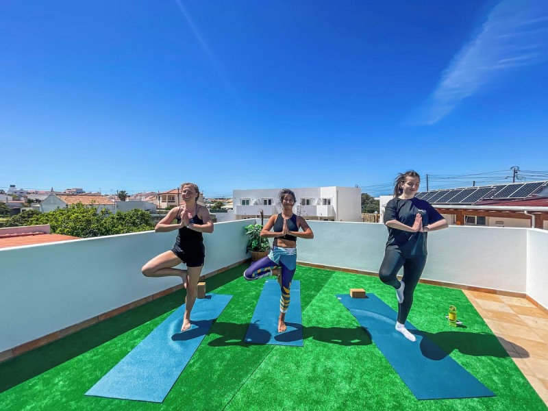 Dachterrasse Yoga