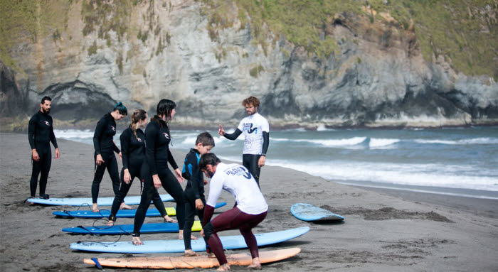 Surfschule Anfänger Azoren