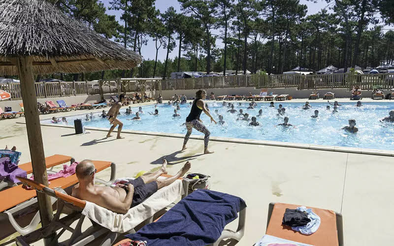 Pool auf dem Campingplatz