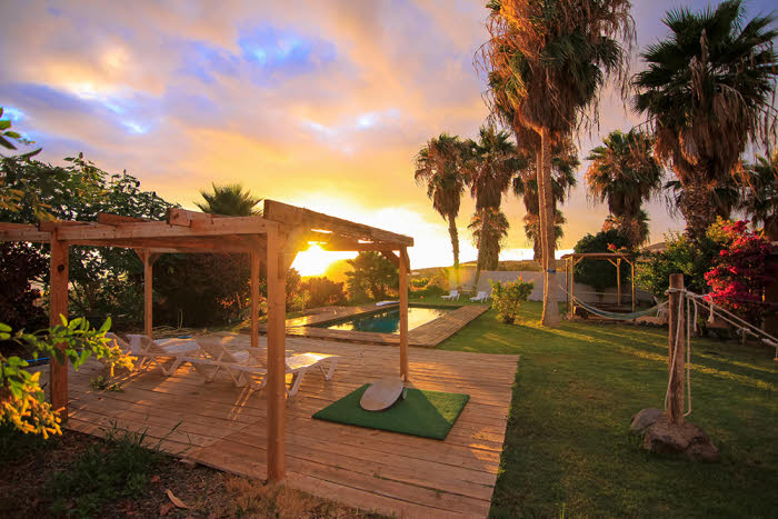 Sonnenuntergang vom Surfcamp
