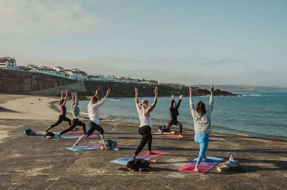 Ericeira Yoga am Strand