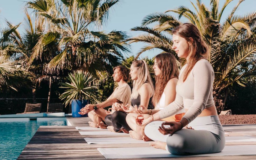 Lajares Yoga Stunde Yoga Lajares